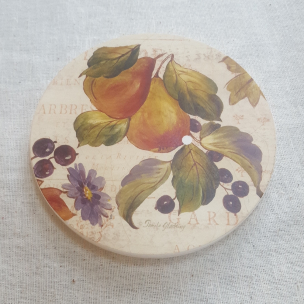 Pamela Gladding Fruit & Flower Teapot Coaster